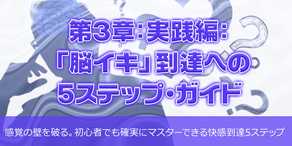 第3章:実践編:「脳イキ」到達への5ステップ・ガイド