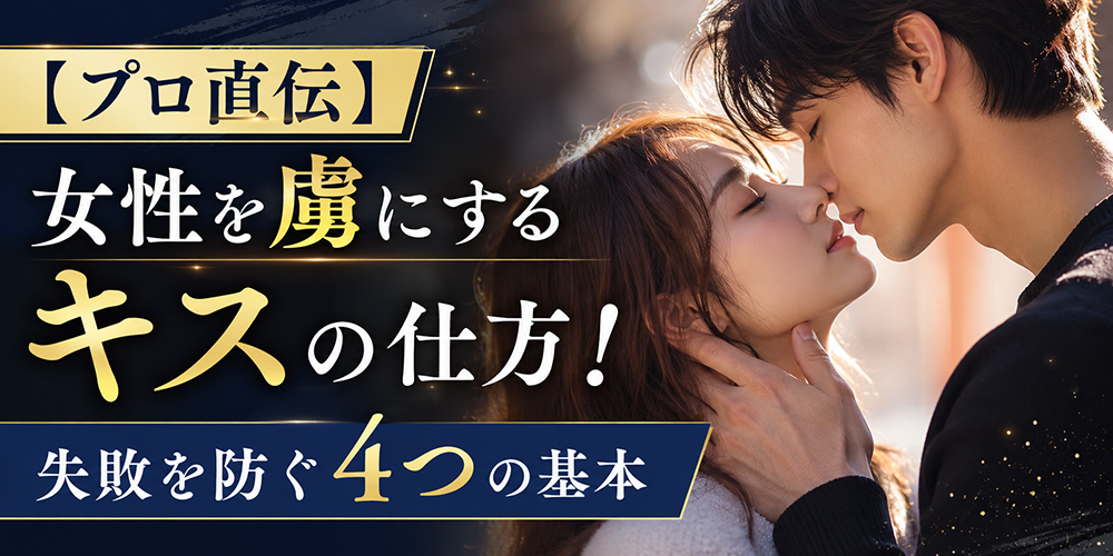 【プロ直伝】女性を虜にするキスの仕方！失敗を防ぐ4つの基本