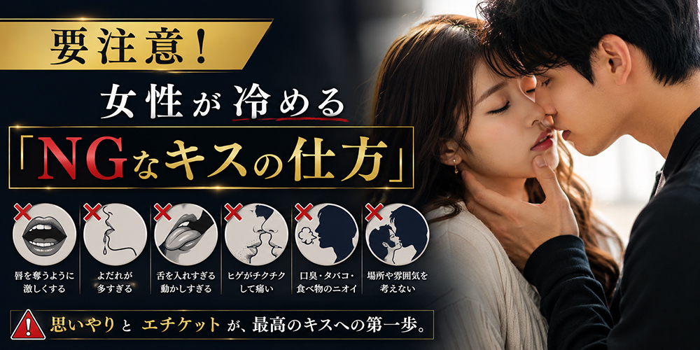 要注意！女性が冷める「NGなキスの仕方」