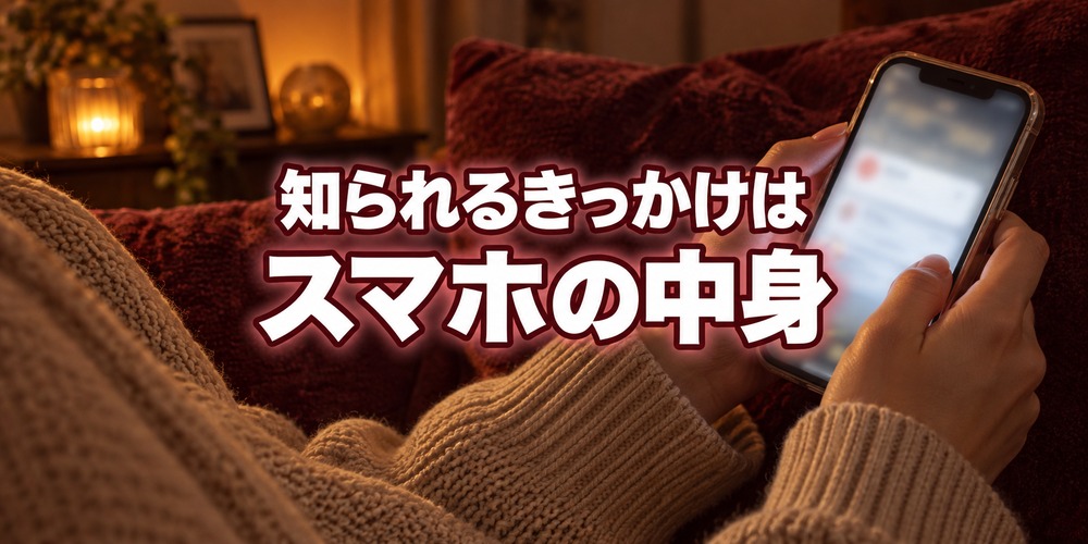 第1章：知られるきっかけで多いのは、スマホの中身を見られること