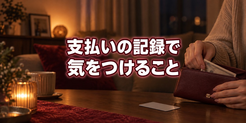 第2章：支払いの記録で気をつけること