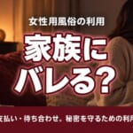 女性用風俗の利用は家族やパートナーにバレる？秘密を守るための帝の仕組みと、利用バレ対策について