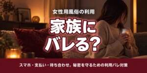 女性用風俗の利用は家族やパートナーにバレる？秘密を守るための帝の仕組みと、利用バレ対策について