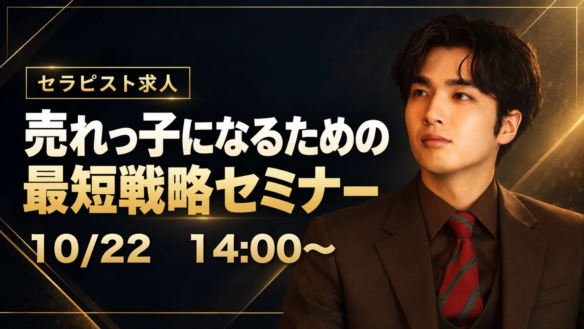 セラピスト求人 売れっ子になるための最短戦略セミナー 10/22 14:00〜